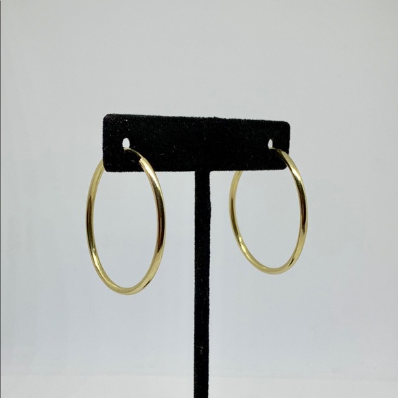 Real 14k Gold Hoops 1.5” / 38mm